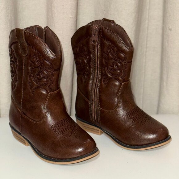 Girls' Memphis Western Boots - Practically New Size 8T - Picture 1 of 7